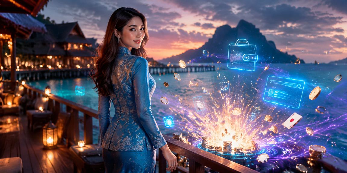 A Sabah female user in baju kurung comfortably accessing the op13 live casino platform